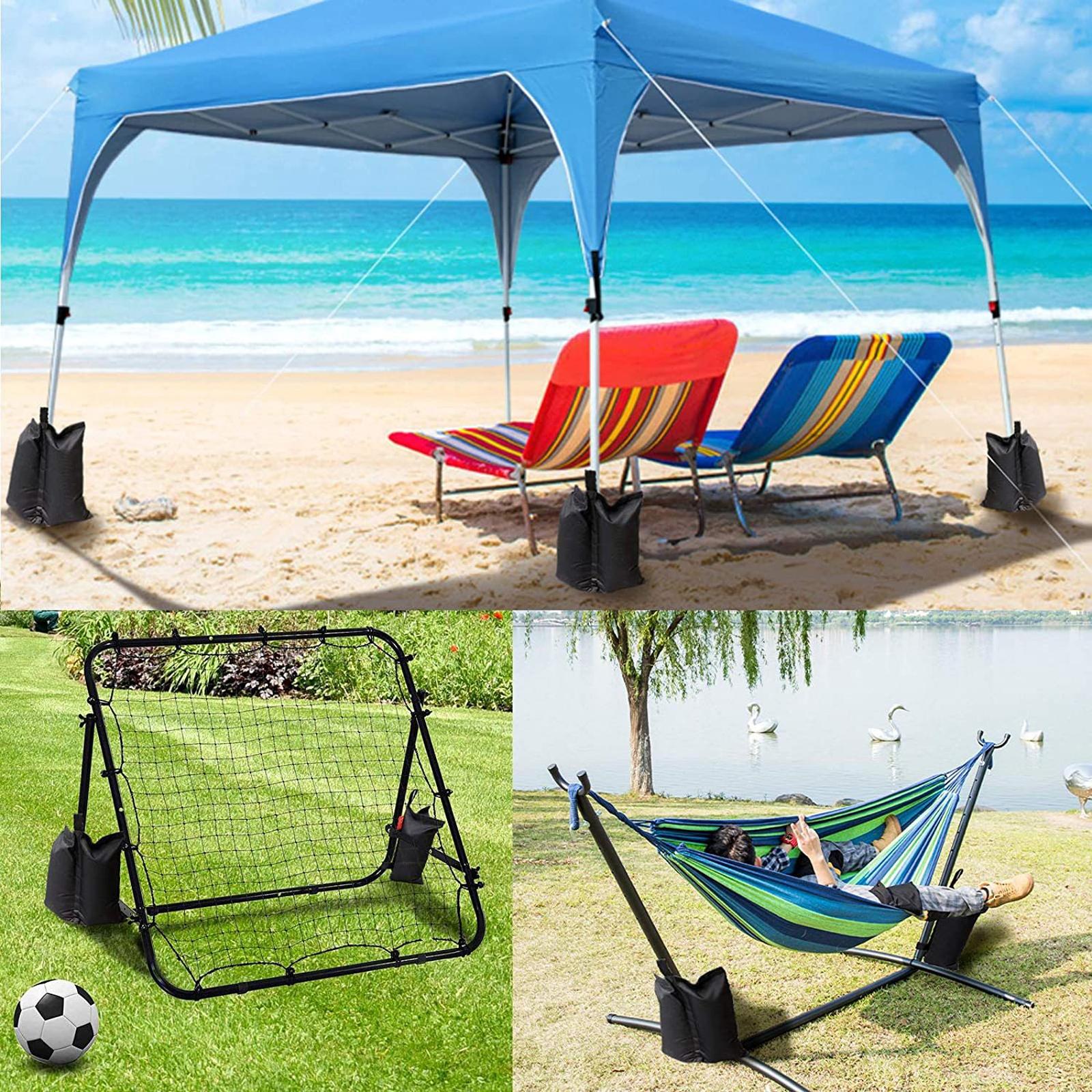 Cheap Goat Tents 4pcs Canopy Sand Bag Outdoor Camping Tent Sand Bag Windproof Tent Weights Sandbag Oxford 800d Legging Accessories Fixing Sa W5v6   
